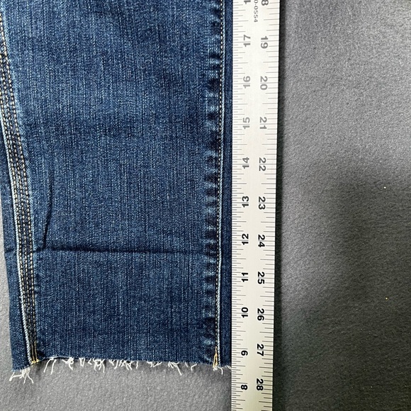 Maurices Classic Straight Crop Jeans Womens 0 Blue Denim Stretch NWT Cute 1378 - Picture 7 of 11